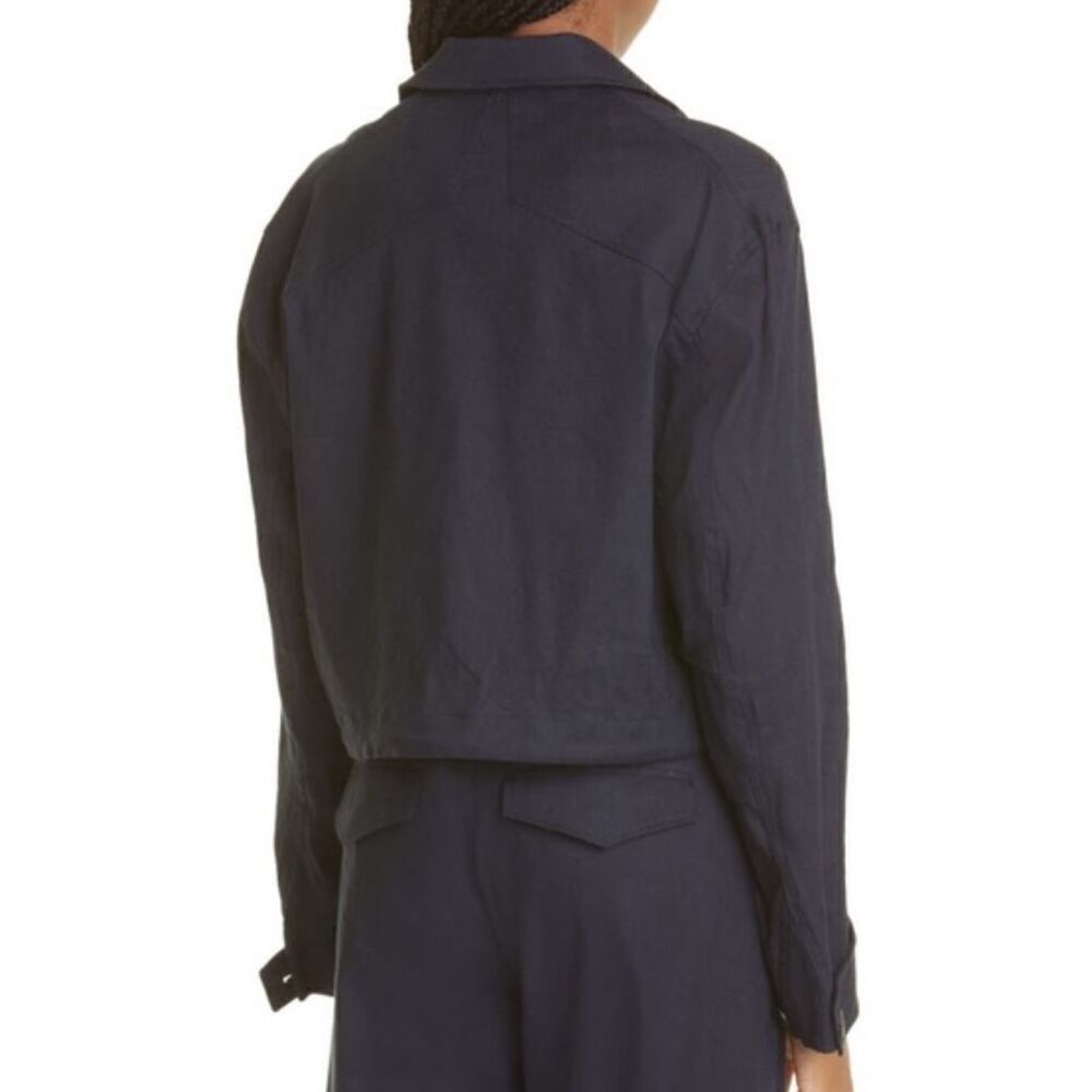 Rag & Bone Piper Linen Jacket In Navy Nwot Size Xl - image 2